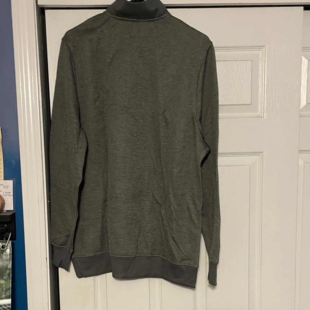 Men's Gray Zip-Up Sweater - Picture 4 of 4